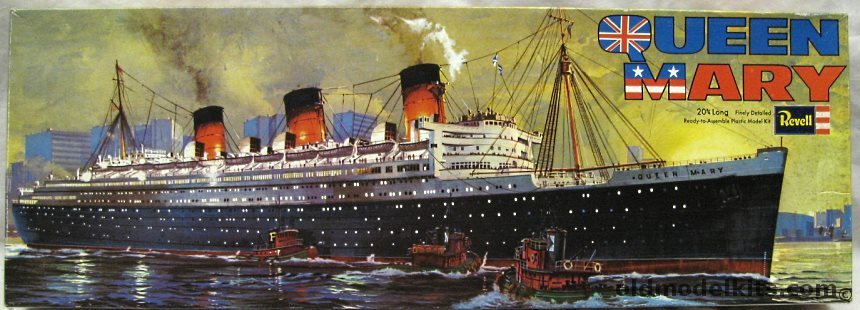 Revell 1/568 Cunard RMS Queen Mary Ocean Liner, H311 plastic model kit